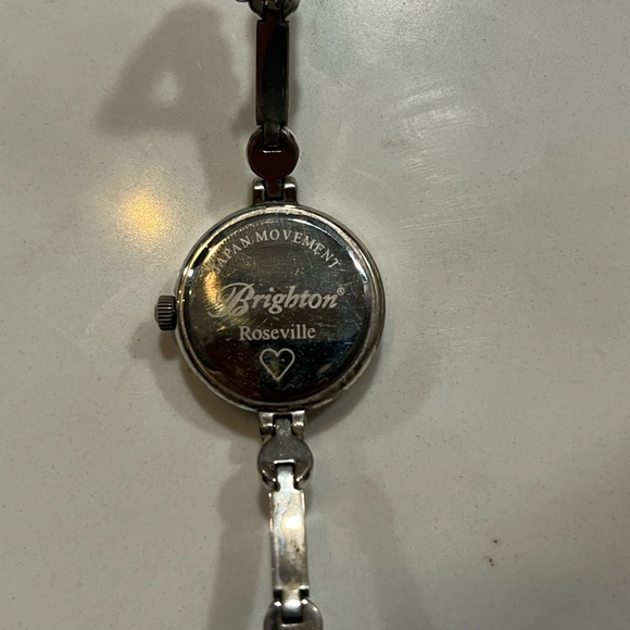 Brighton Roseville Crystal Jeweled Bracelet Watch